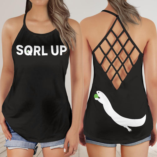 Criss Cross Open Back Tank Top